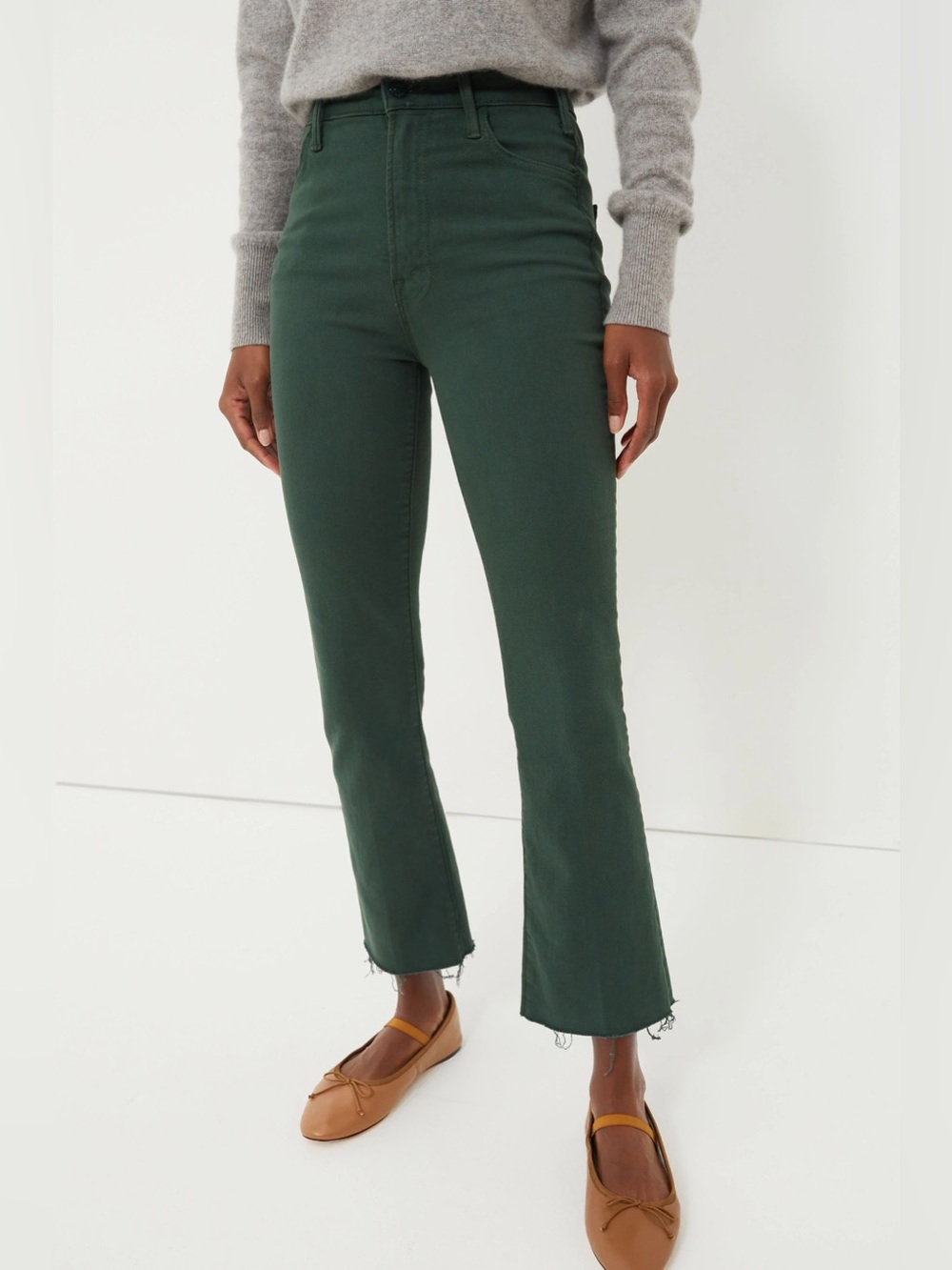 MOTHER The Hustler Ankle Fray Jeans